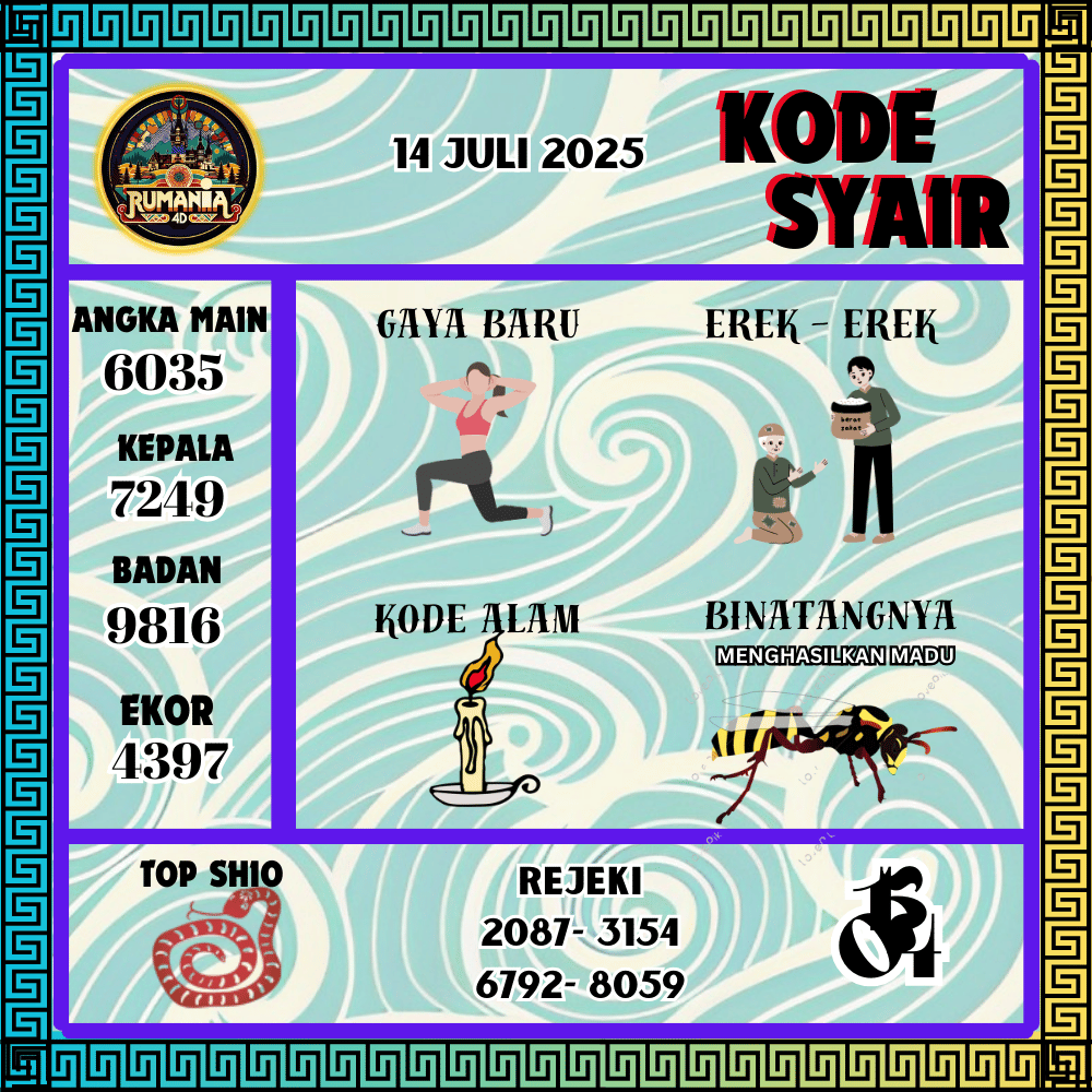 Kode Syair Rumania4D Pools - Juli Pools 