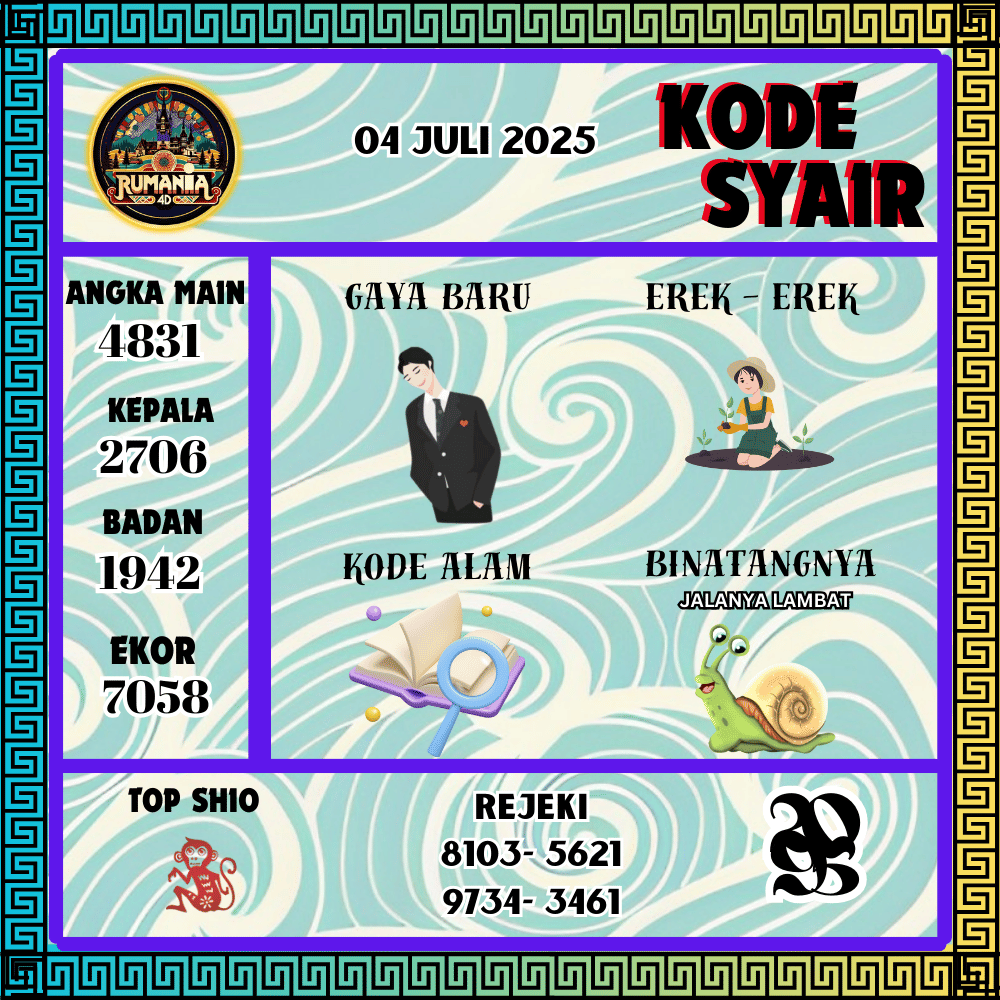 Kode Syair Rumania4D Pools - Juli Pools 