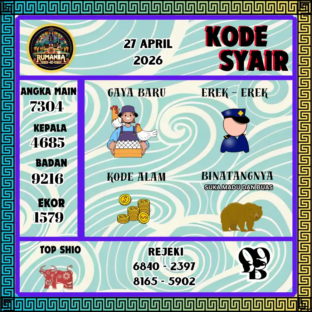 Kode Syair Rumania4D  Pools - April 2026
