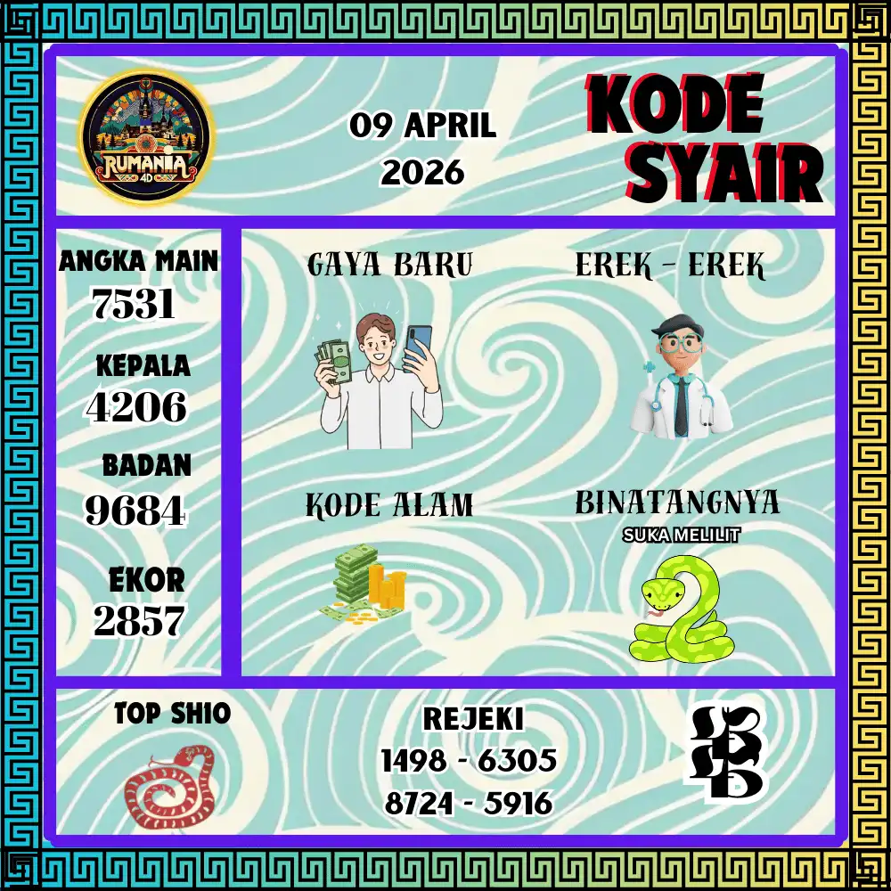 Kode Syair Rumania4D  Pools - April 2026
