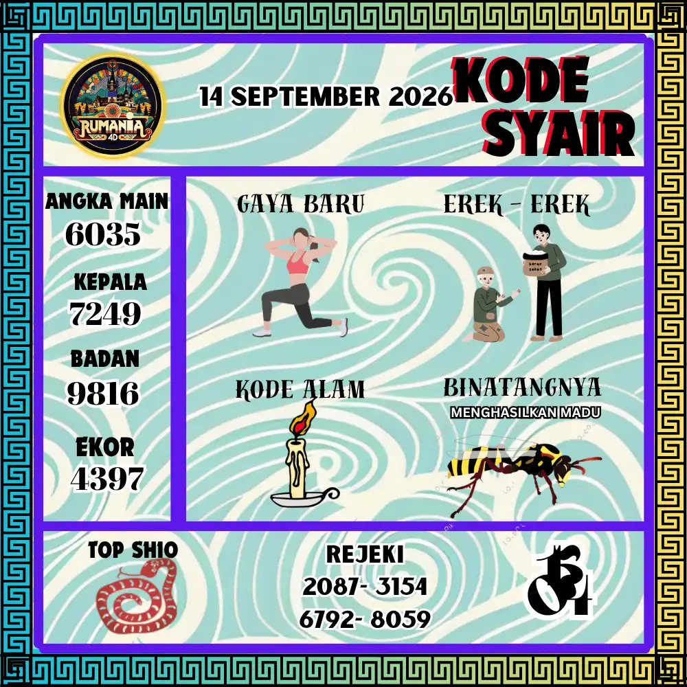 Kode Syair Rumania4D  Pools - September 2026
