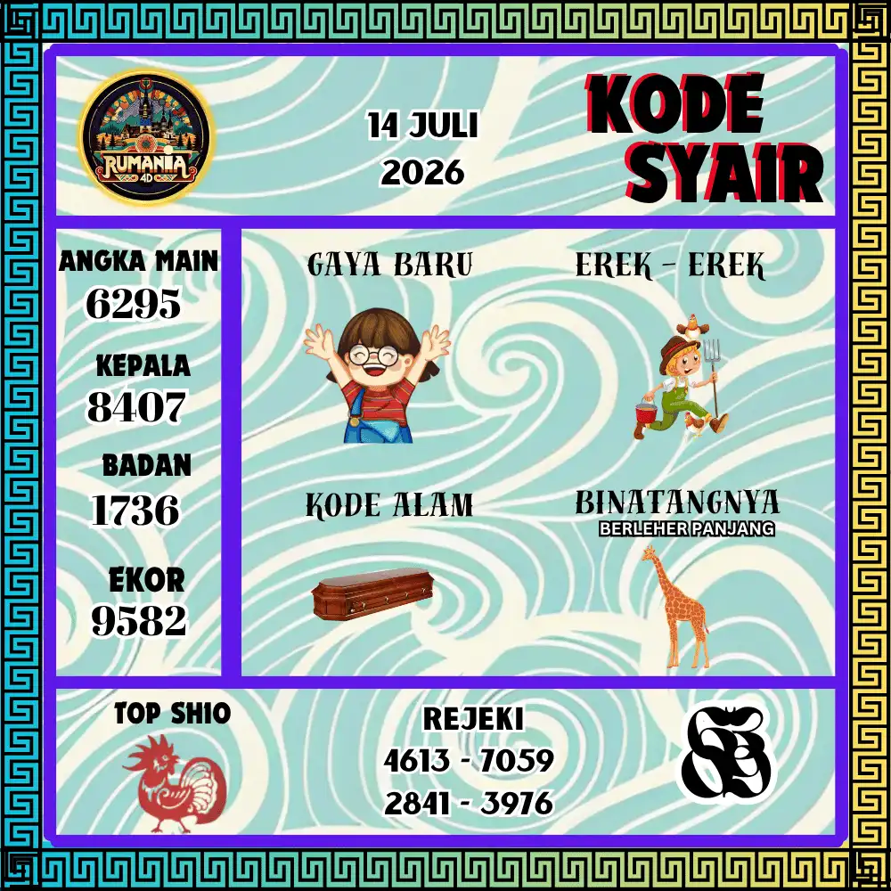 Kode Syair Rumania4D  Pools - Juli 2026
