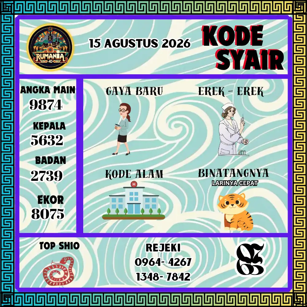 Kode Syair Rumania4D  Pools - Agustus 2026
