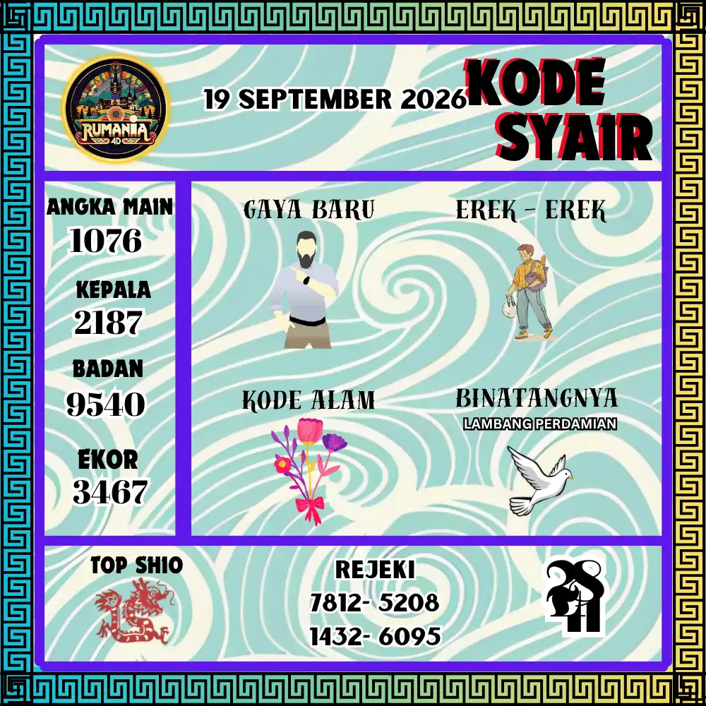 Kode Syair Rumania4D Pools - September 2026