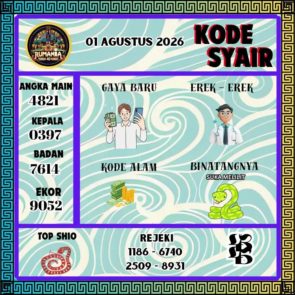 Kode Syair Rumania4D Pools - Agustus 2026