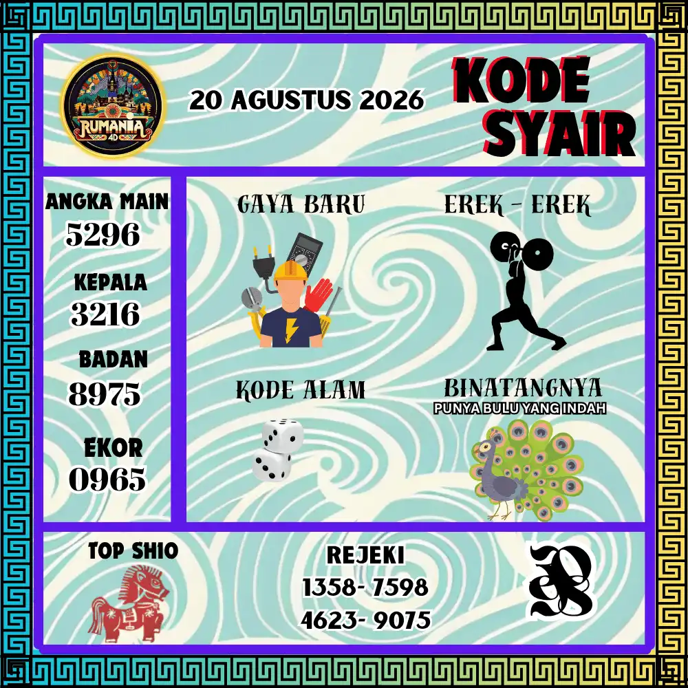 Kode Syair Rumania4D  Pools - Agustus 2026
