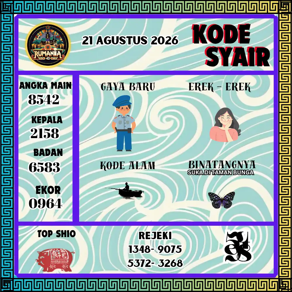 Kode Syair Rumania4D  Pools - Agustus 2026
