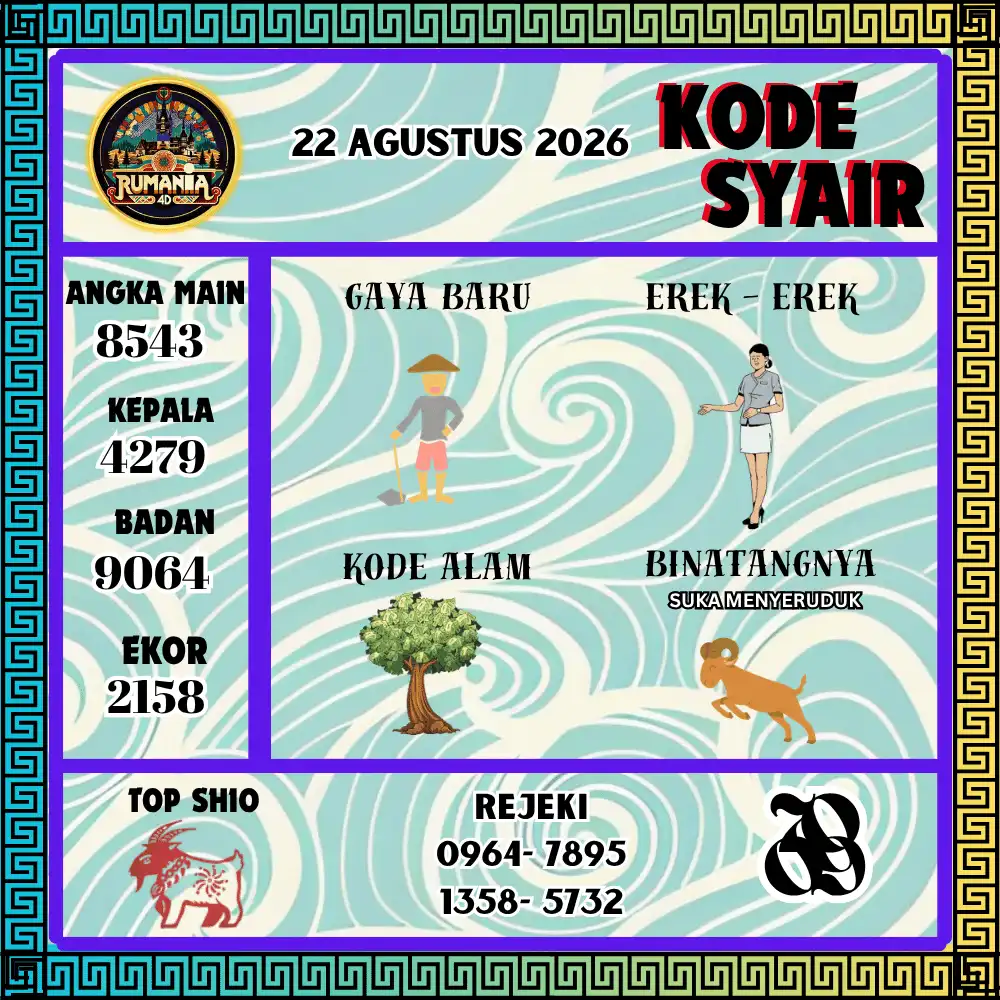 Kode Syair Rumania4D  Pools - Agustus 2026
