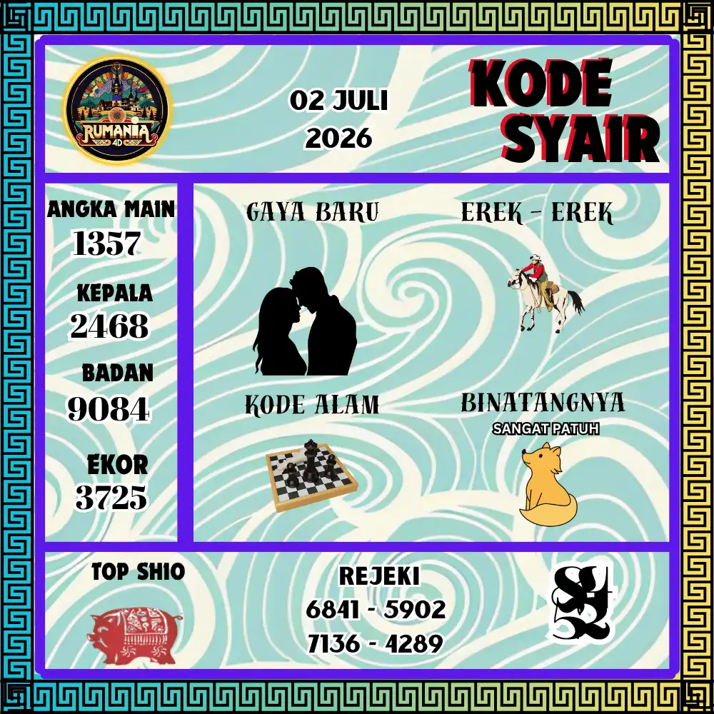 Kode Syair Rumania4D  Pools - Juli 2026
