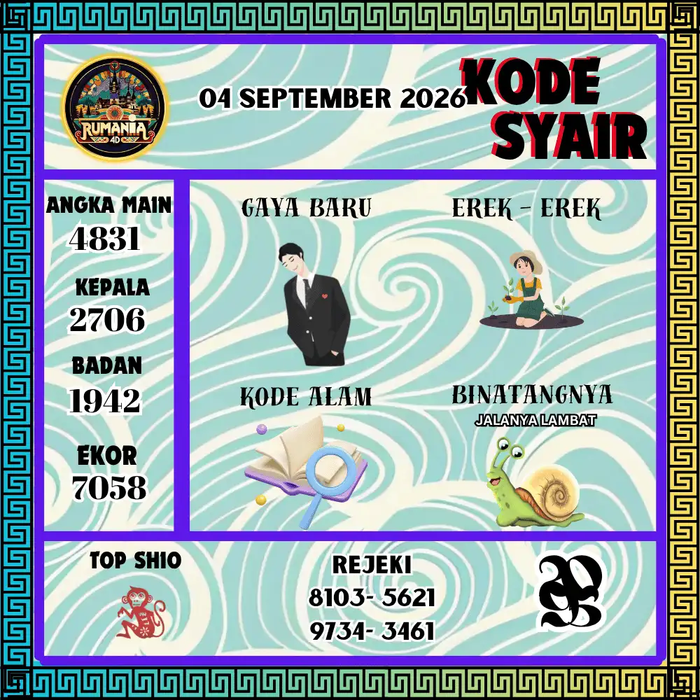 Kode Syair Rumania4D  Pools - September 2026
