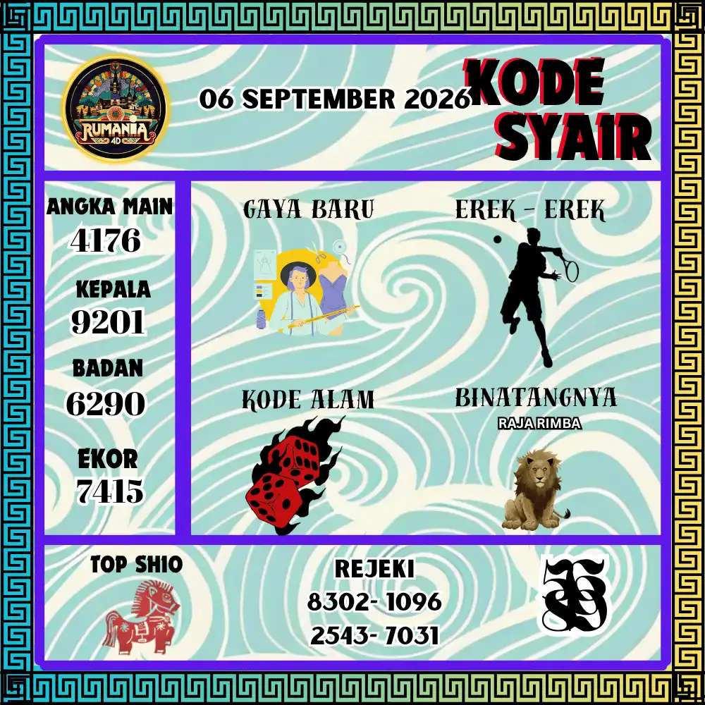 Kode Syair Rumania4D  Pools - September 2026
