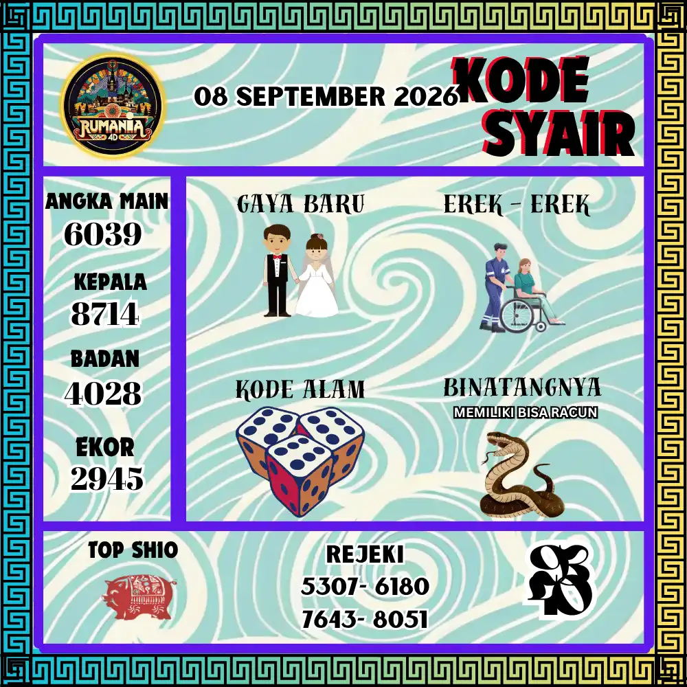 Kode Syair Rumania4D  Pools - September 2026
