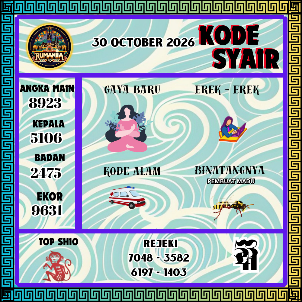 Kode Syair Vietnam45 Pools 30 Oktober 2026
